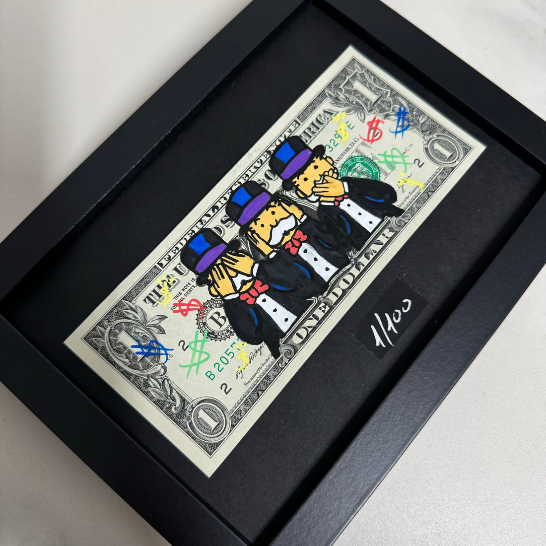 Limited Edition "Three Wise Monopoly" Dollar Bill