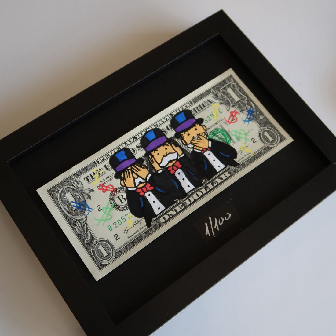 Limited Edition "Three Wise Monopoly" Dollar Bill