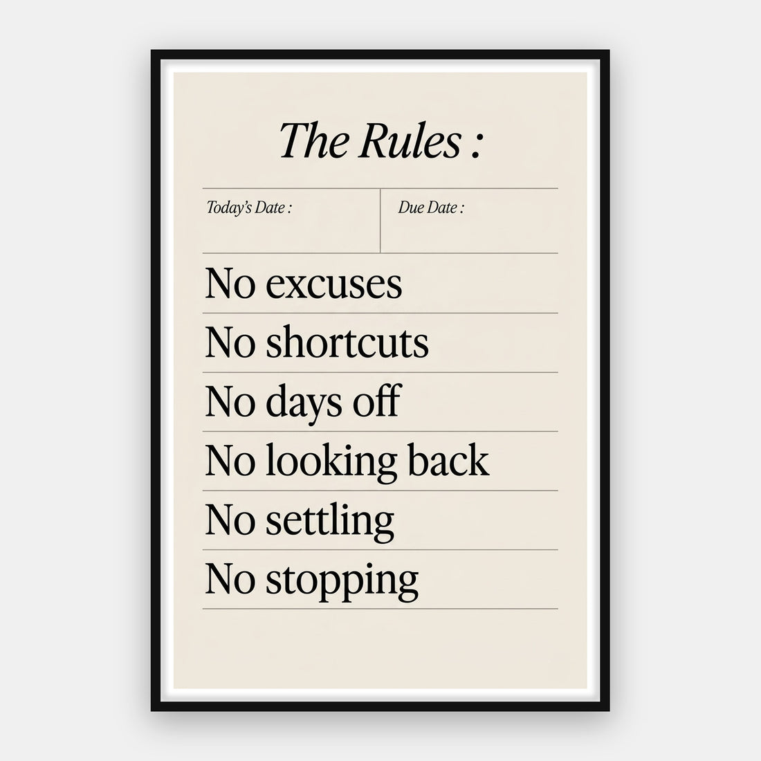 Rules List