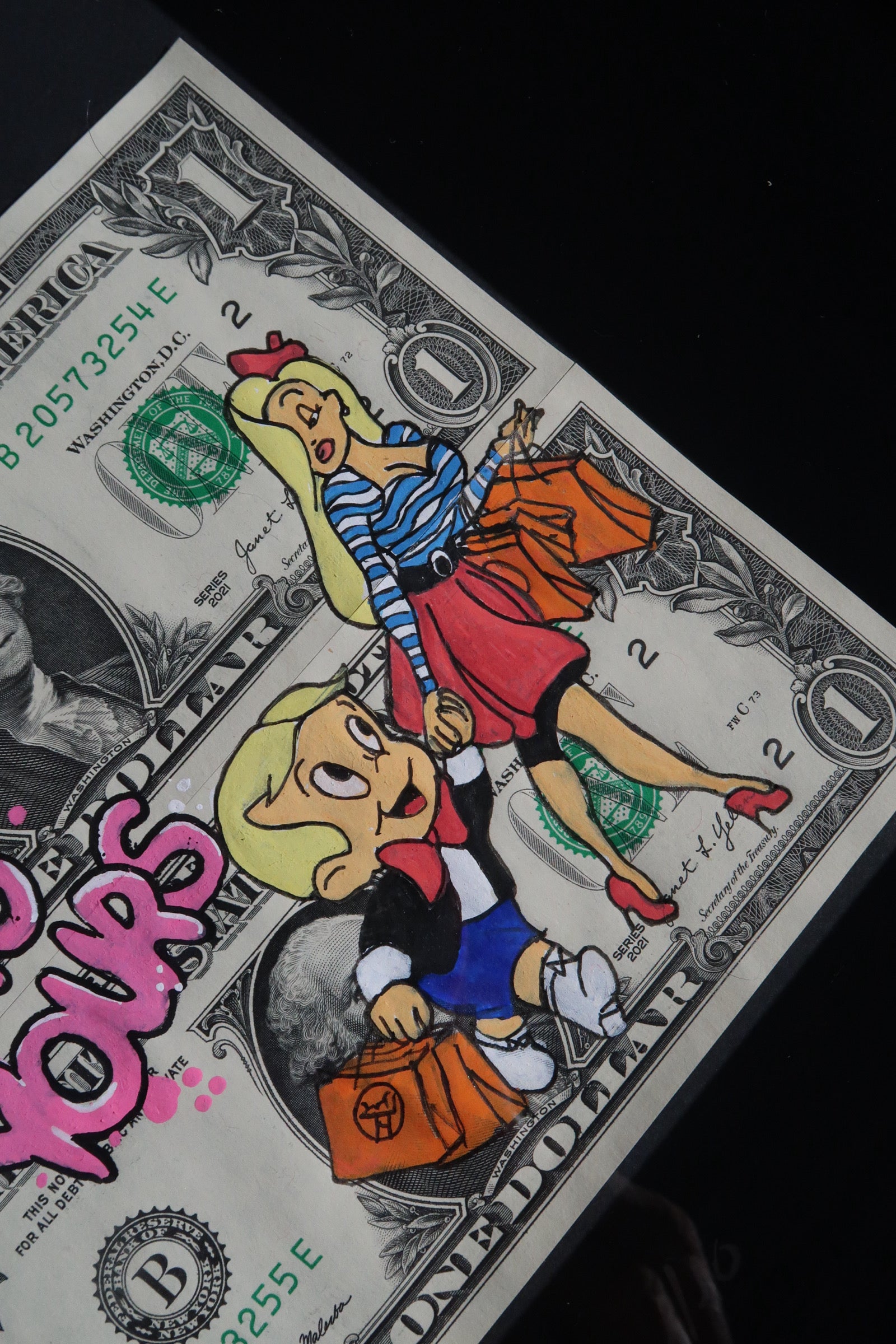 Limited Edition "Sugar Daddy Richie" Double Dollar Bills