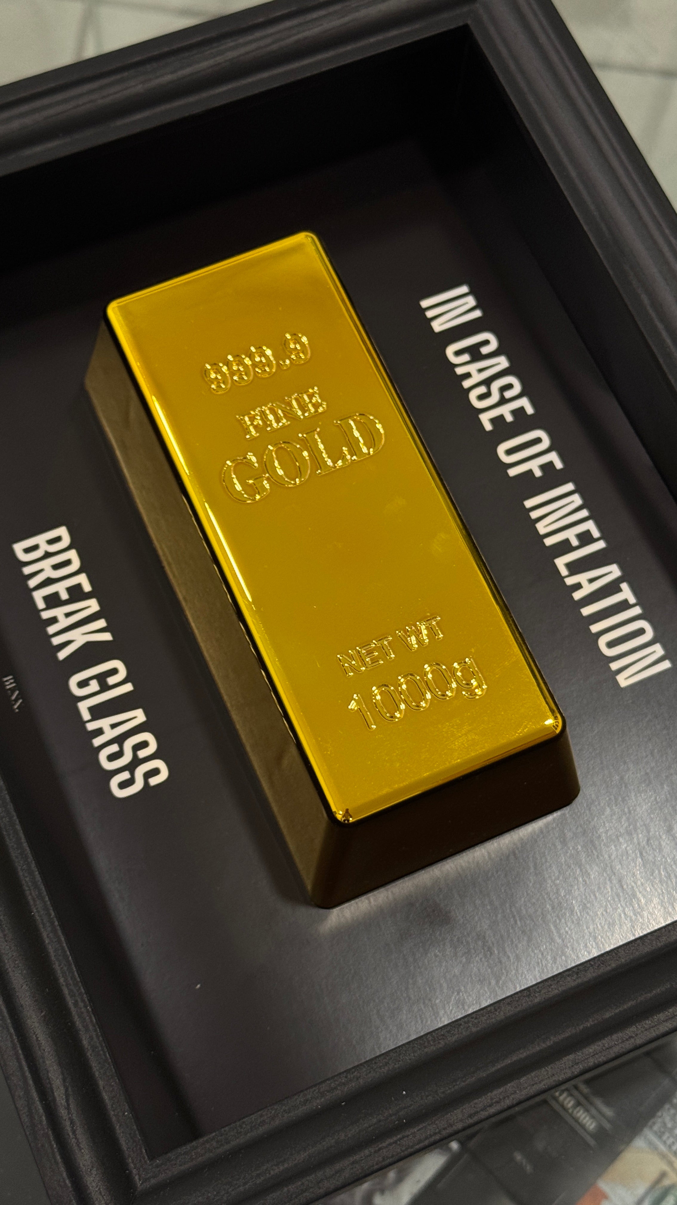 Emergency Frame - Gold Bar