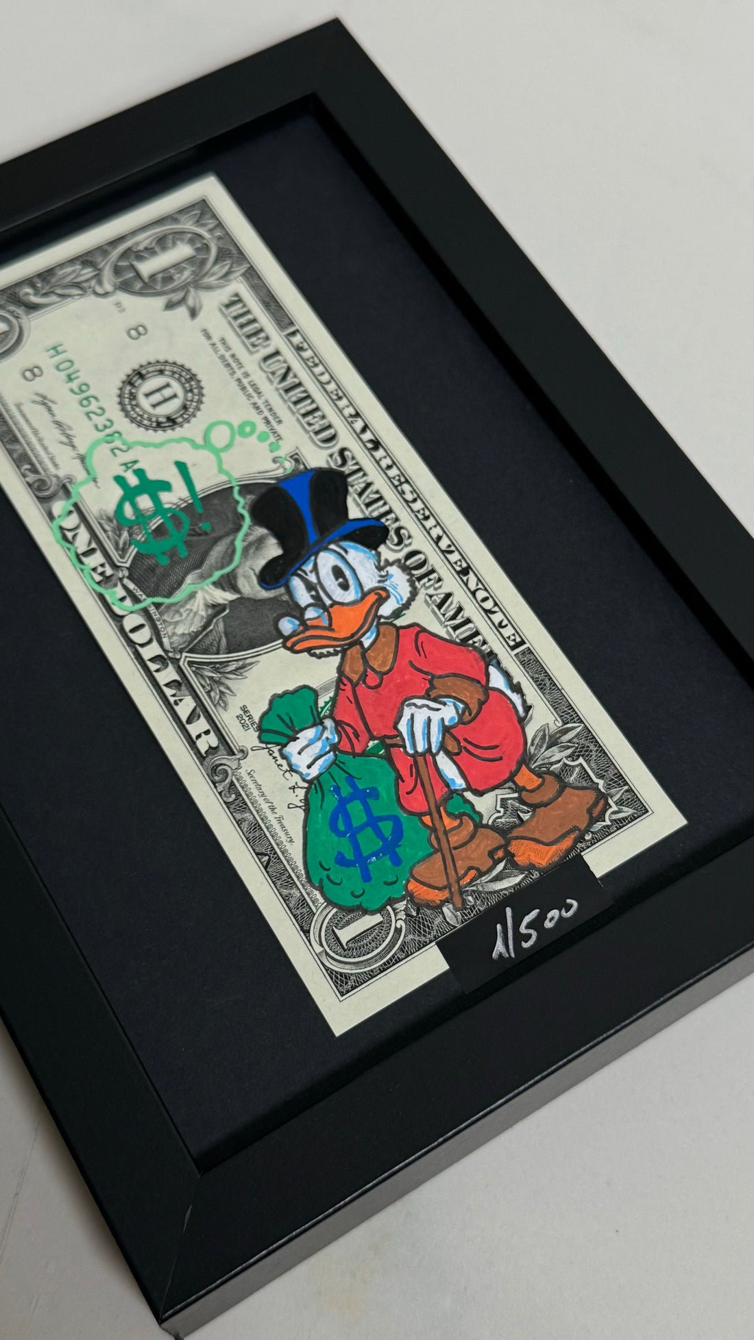 Limited Edition "Scrooge McDuck" I Dollar Bill