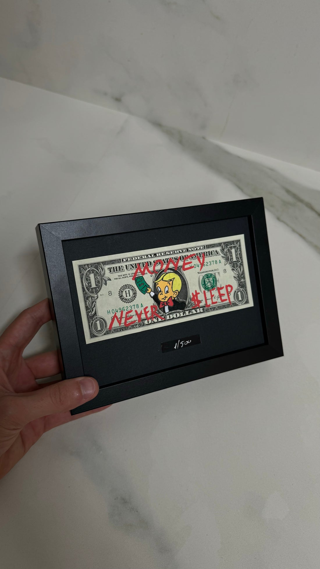 Limited Edition "Richie Rich" Dollar Bill