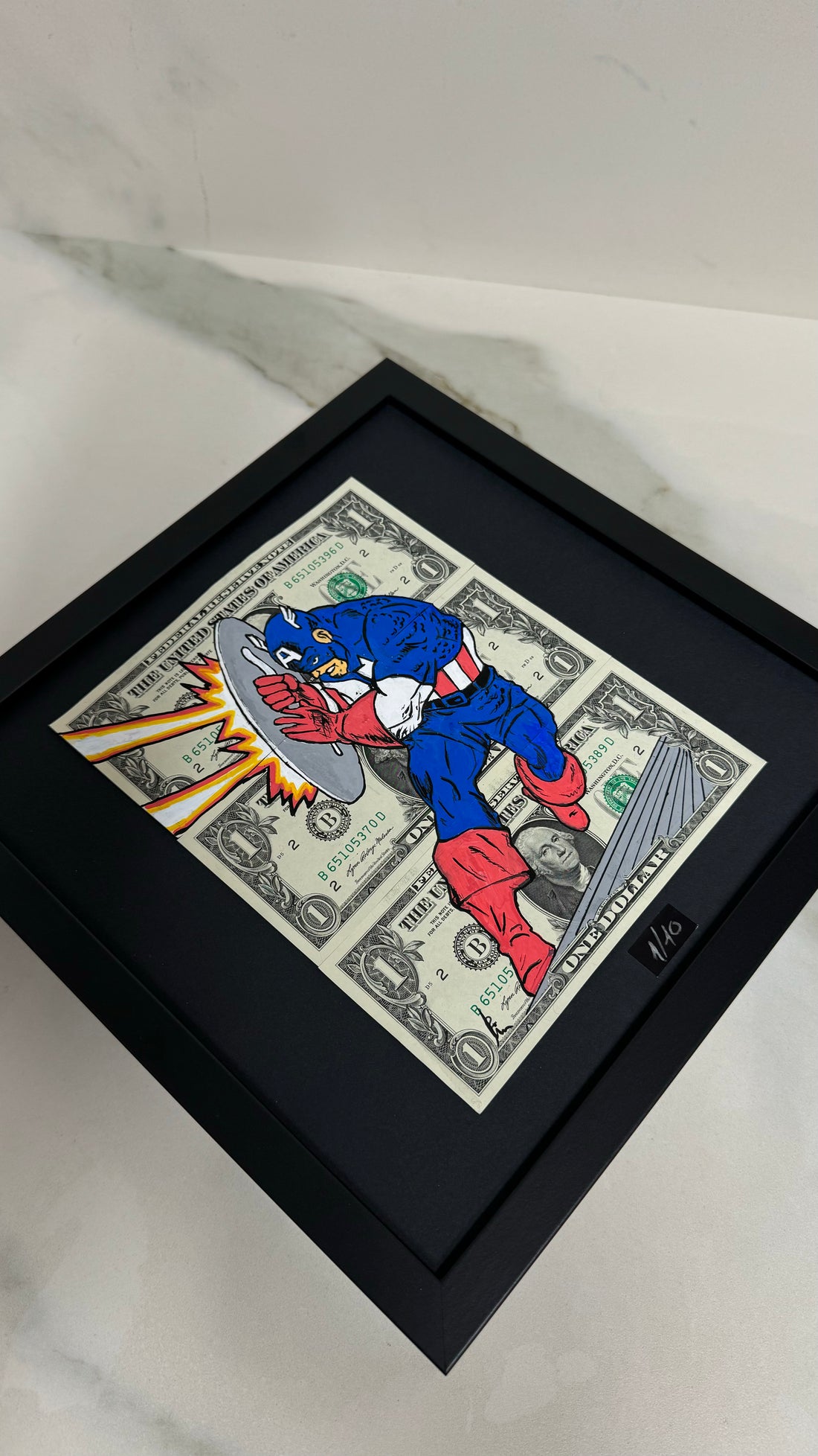 Limited Edition "Captain America" Triple Dollar Bills