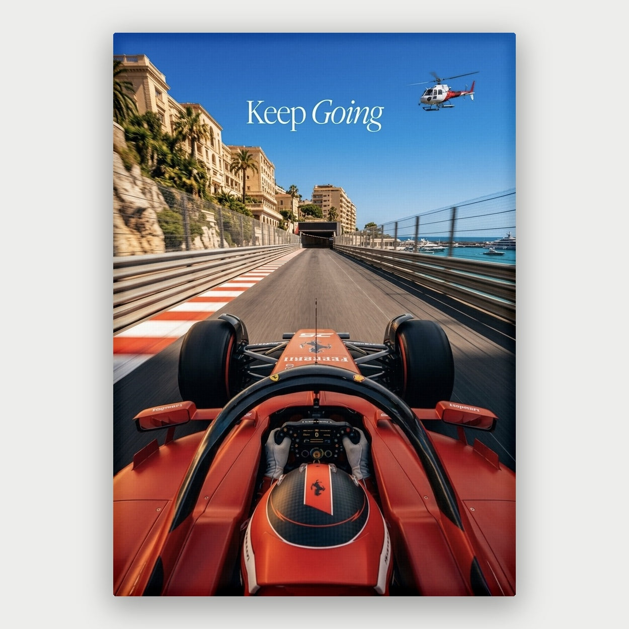 Racing - Keep Going Canvas