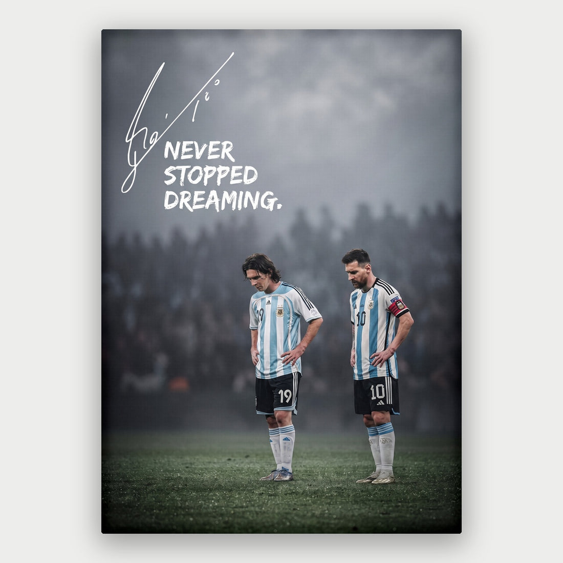 Messi - Never Stopped Dreaming Canvas